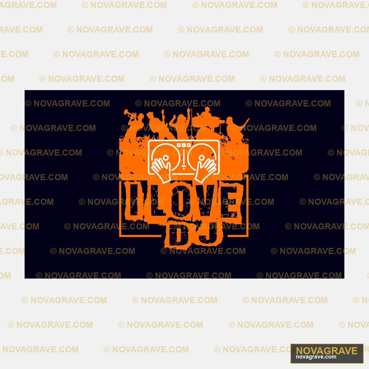 Love Dj Logo Seasonal Holiday - Design DTF