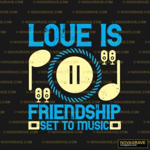 Love Is Friendship Seasonal Holiday - DTF Transfer Design