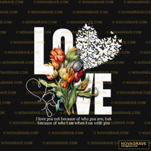 Love Is Not Because Of You But Because When I Seasonal Holiday - DTF Ontwerp