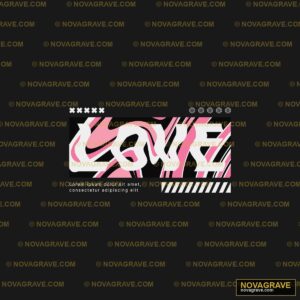Love Logo Design Seasonal Holiday - DTF Transfer Design