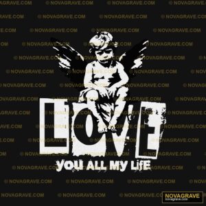 Love You All My Life Seasonal Holiday - DTF Transfer Design