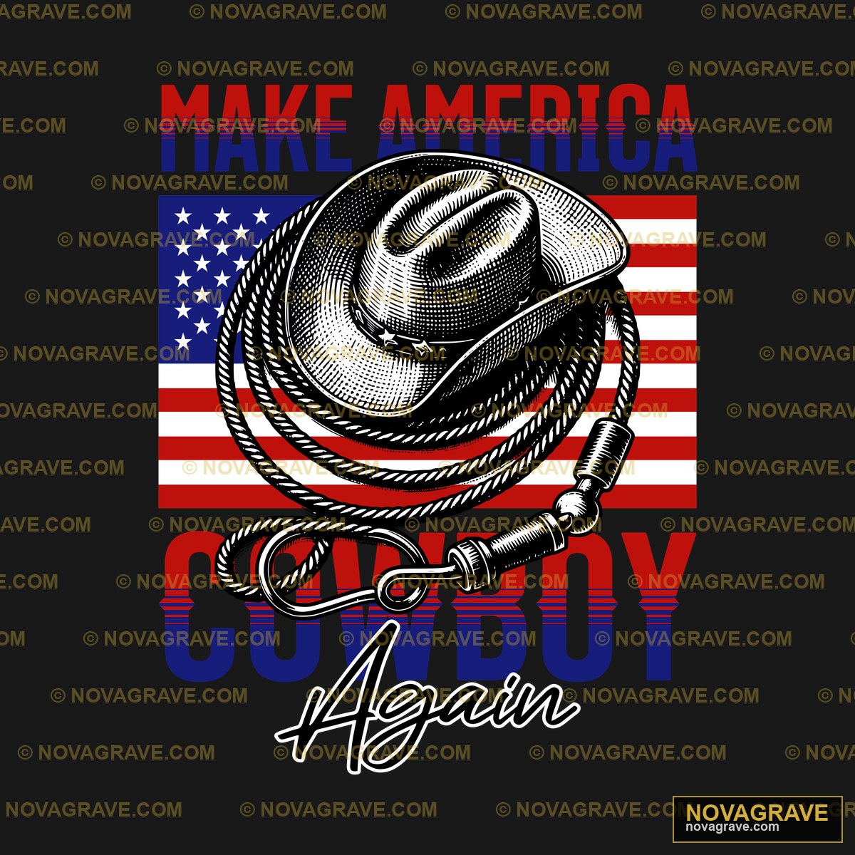 Make America Cowboy Hero Animals Wildlife - DTF Transfer Design