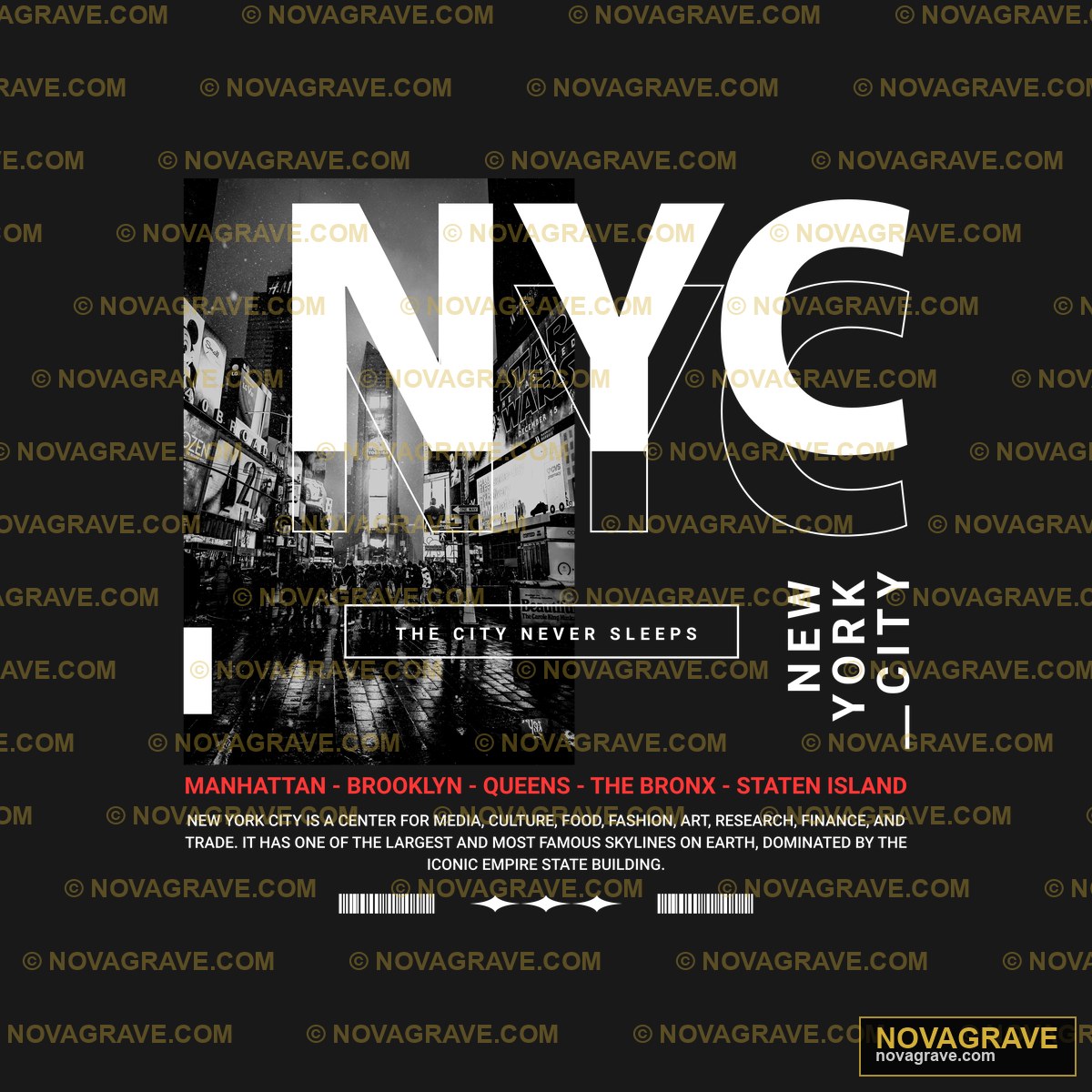 Manhattan Brooklyn Queens Staten New York Nyc Other Designs - DTF Ontwerp