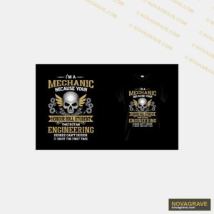 Mechanic T Shirt Design Professions - DTF Ontwerp