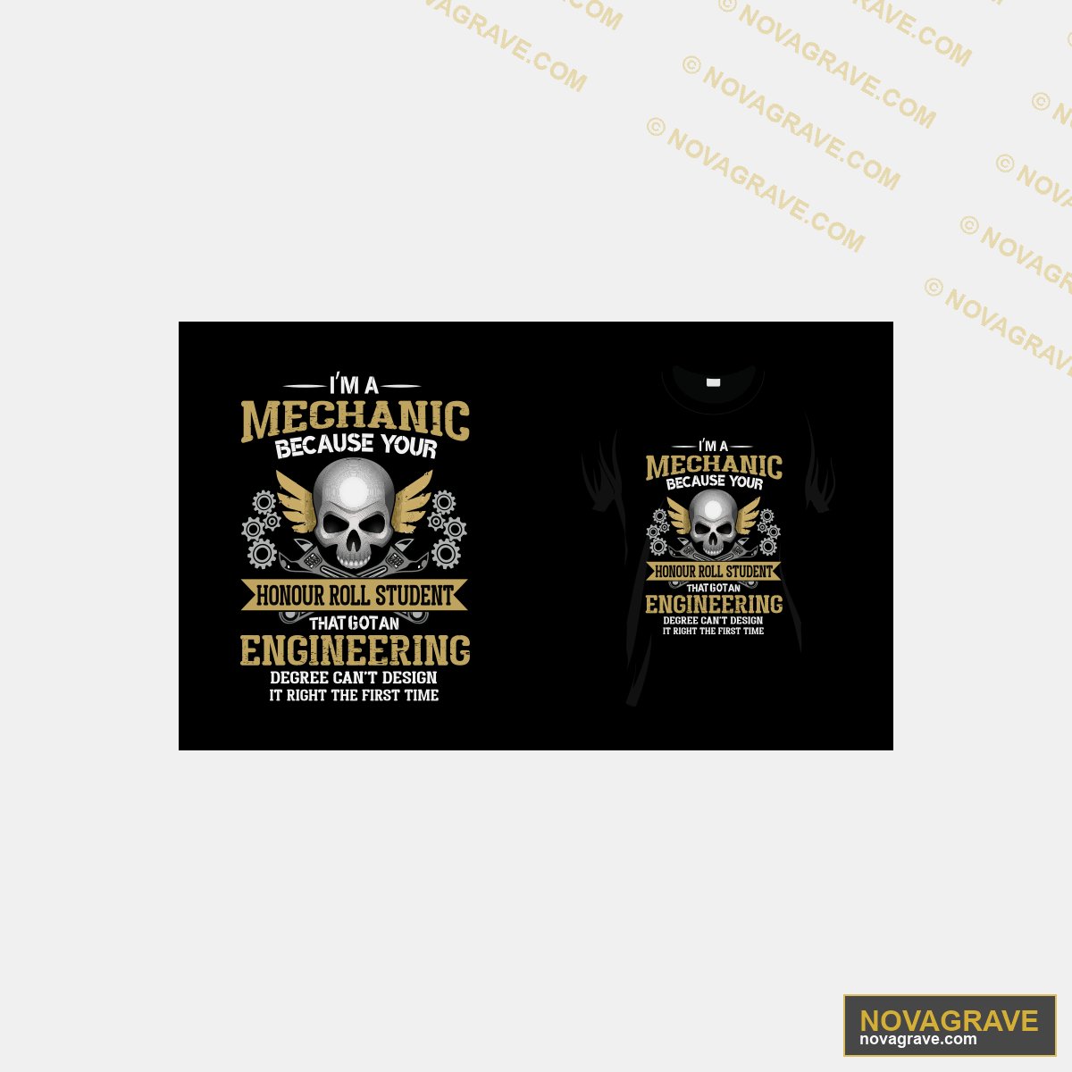 Mechanic T Shirt Design Professions - DTF Ontwerp