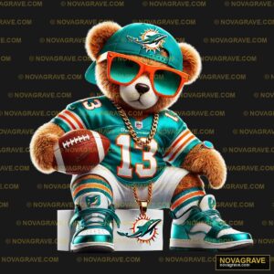 Miami Dolphins Nfl Mascot Animals Wildlife - Design DTF