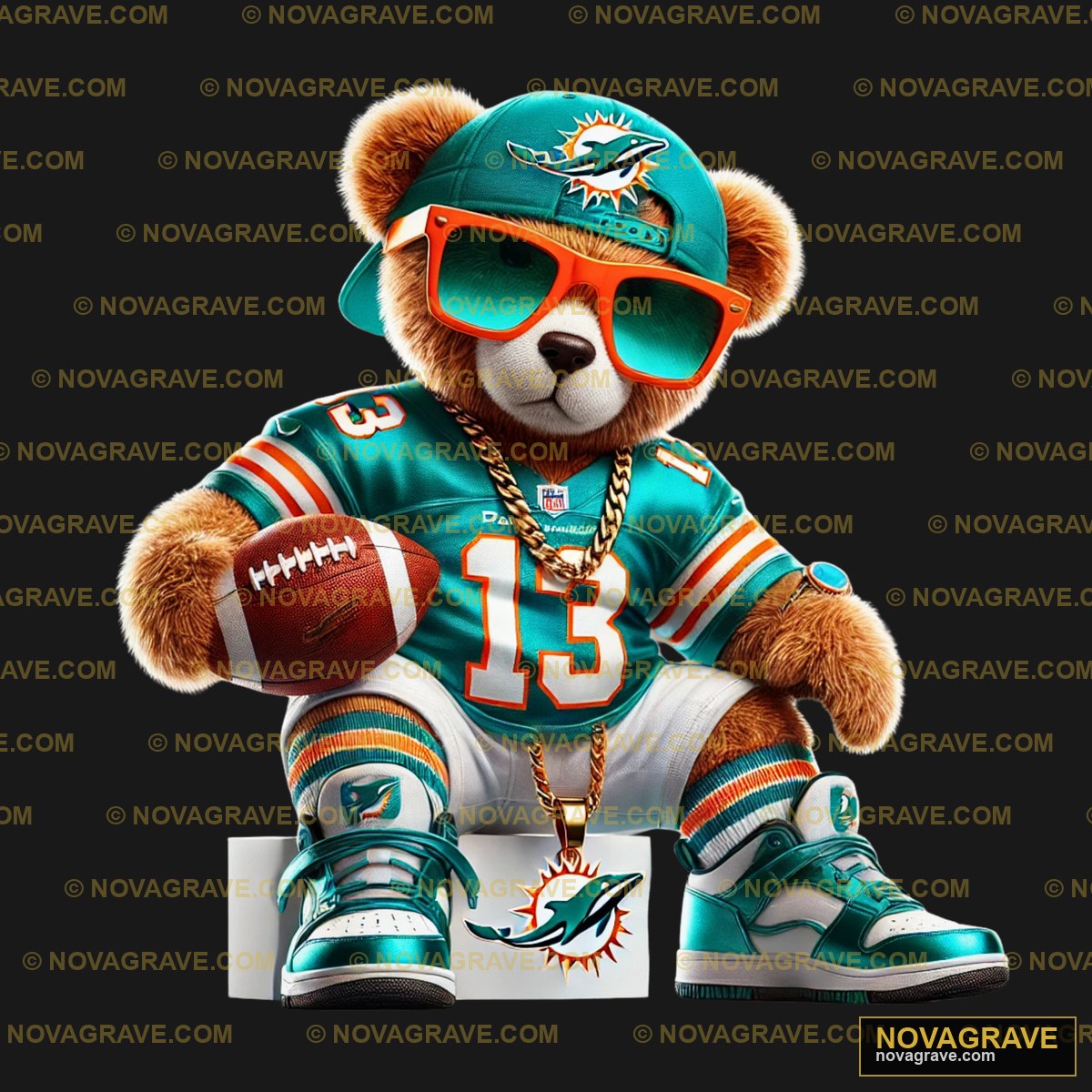Miami Dolphins Nfl Mascot Animals Wildlife - Design DTF