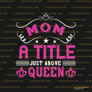 Mom A Title With A Pink Background Family Kids - DTF Transfer Design
