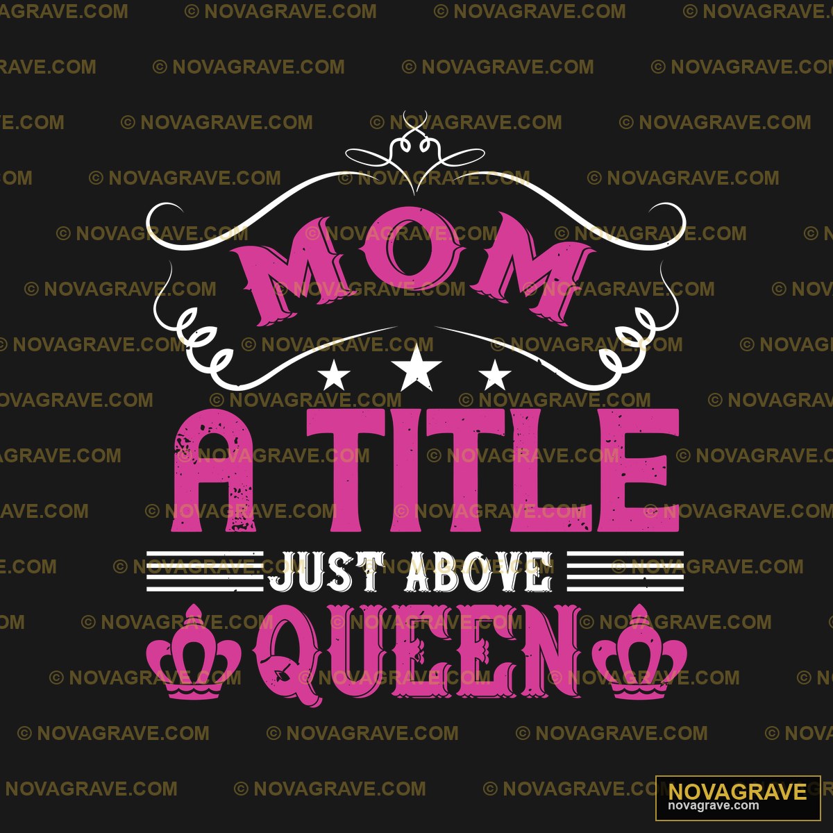 Mom A Title With A Pink Background Family Kids - Design DTF