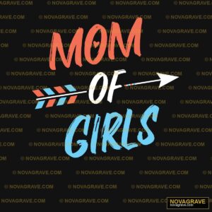 Mom of Girls DTF Design SVG PNG DXF Arrow Heart