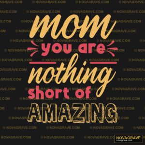 Mom Youreting Short Amazing Family Kids - DTF Ontwerp