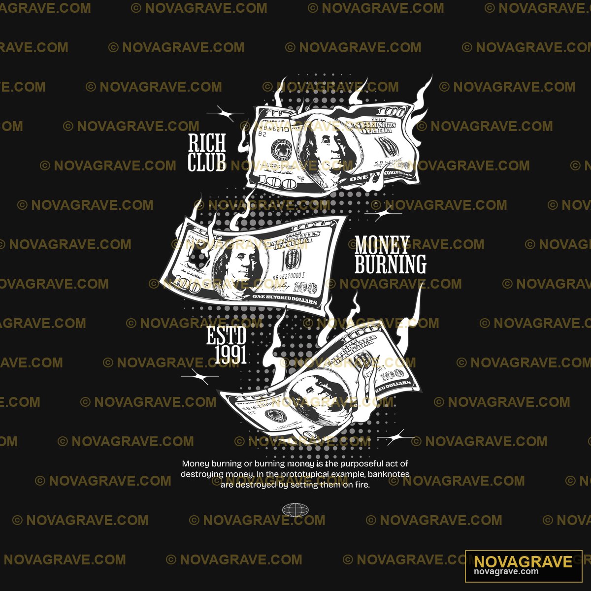 Money Is Not A Problem Mens T Shirt By Other Designs - DTF Transfer Design