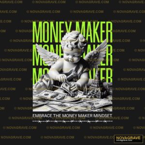 Money Maker Cherub Angel DTF Design PNG SVG DXF