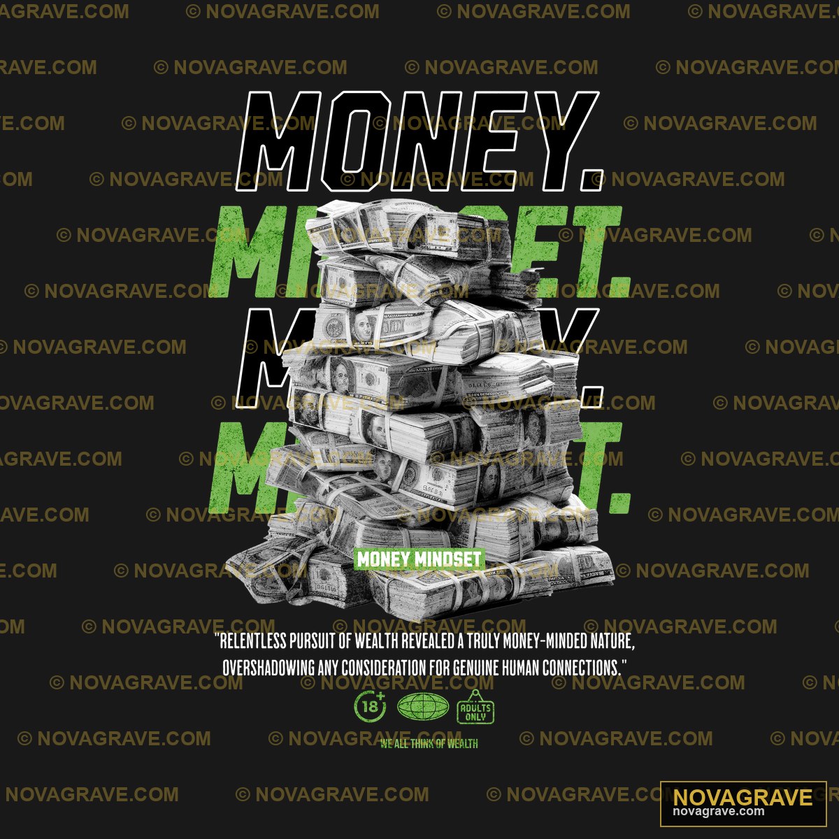 Money Mindset Stack DTF Design SVG PNG DXF - Wealth Focus