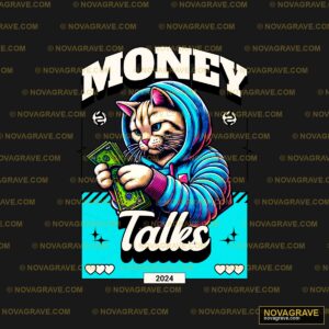 Money Talks Mens T Shirt By Thepaperycats Art Animals Wildlife - Design DTF