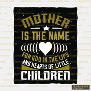 Mother Is Name For Her Child Family Kids - DTF Transfer Design