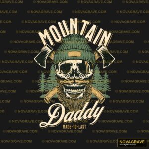 Mountain Dad T Shirt Design Nature Botanical 2 - Design DTF
