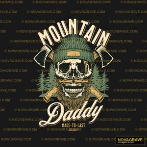 Mountain Dad T Shirt Design Nature Botanical - Design DTF