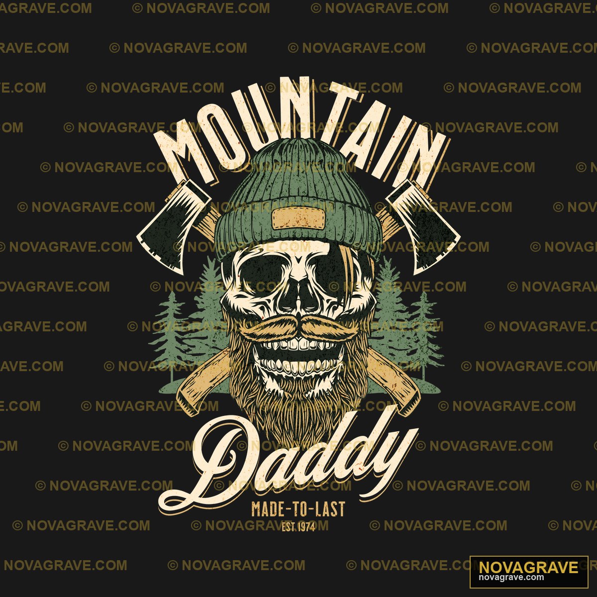 Mountain Dad T Shirt Design Nature Botanical - Design DTF