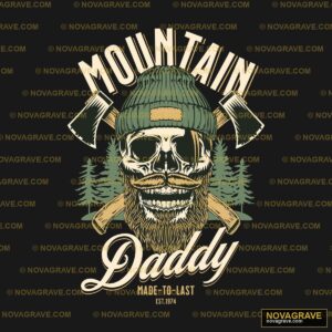 Mountain Daddy Mens T Shirt By Mountain Daddy Streetwear Urban - Design DTF