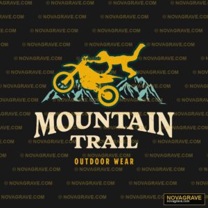 Mountain Trail Outdoor Wear Nature Botanical - DTF Ontwerp