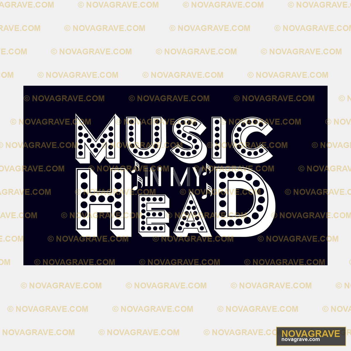 Music Head Logo Music Culture - Design DTF