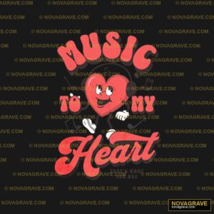 Music Is My Heart Seasonal Holiday - DTF Ontwerp