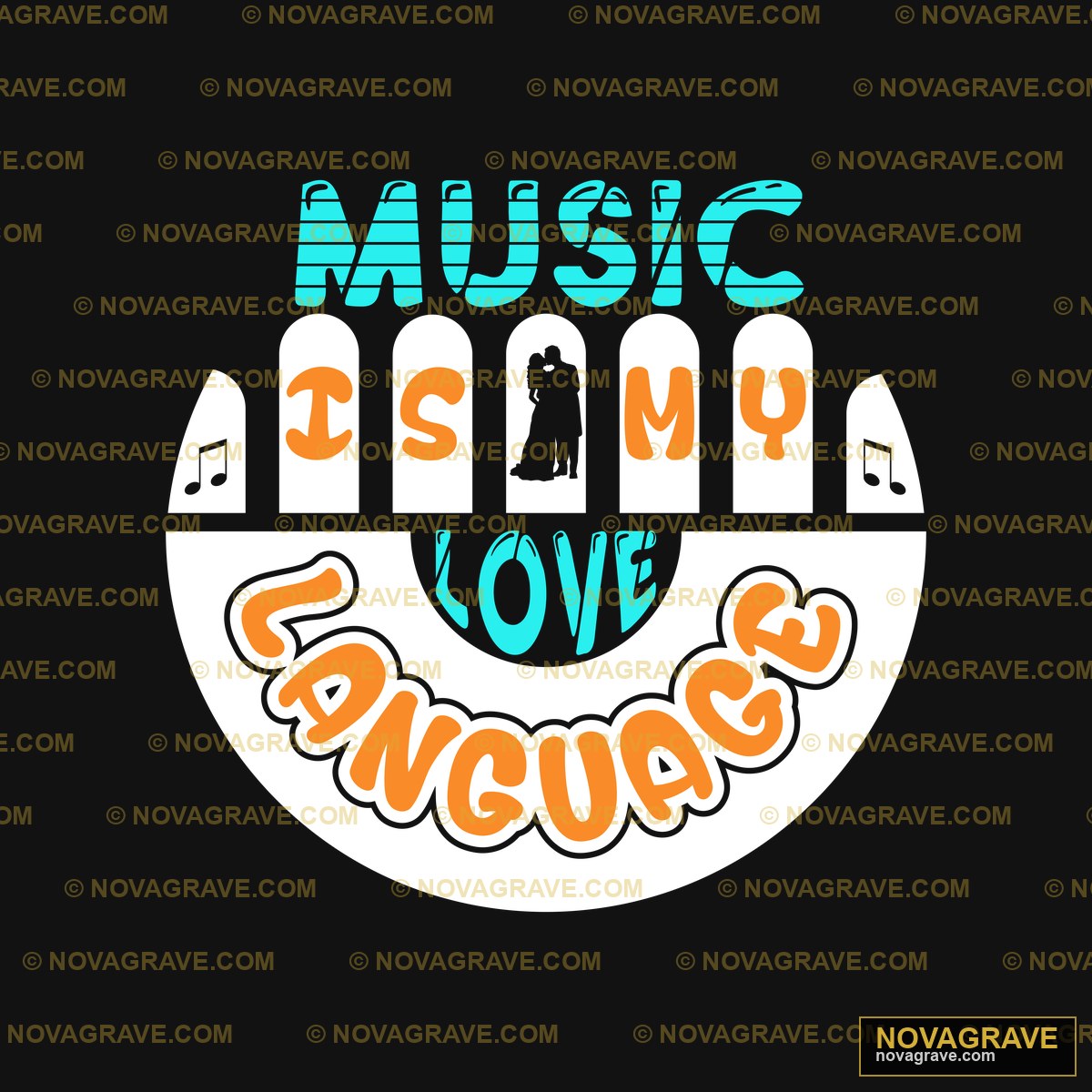 Music Is My Love Seasonal Holiday - DTF Transfer Design