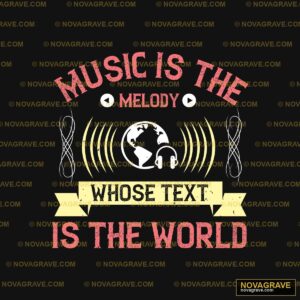 Music Is The New Word For Music Music Culture - DTF Transfer Design