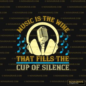 Musictheme Thats The Cup Of Silence Music Culture - DTF Transfer Design