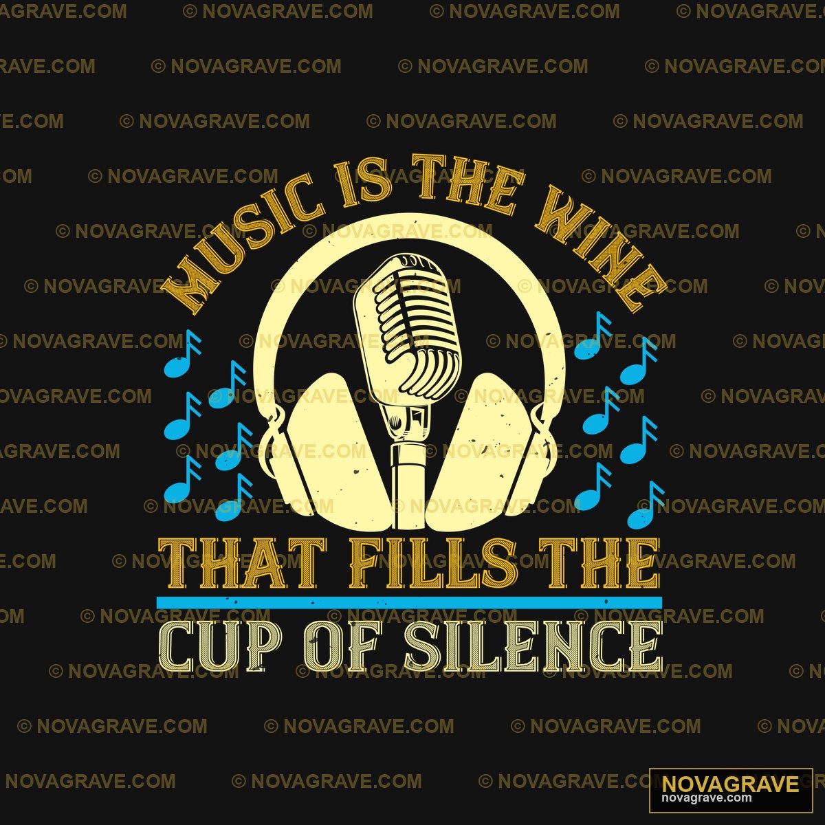 Musictheme Thats The Cup Of Silence Music Culture - DTF Transfer Design