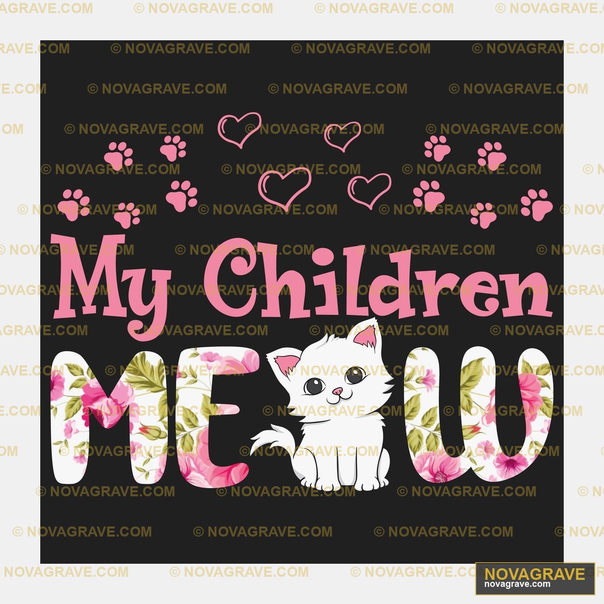 My Child Meow By Thepaper Family Kids - DTF Transfer Design