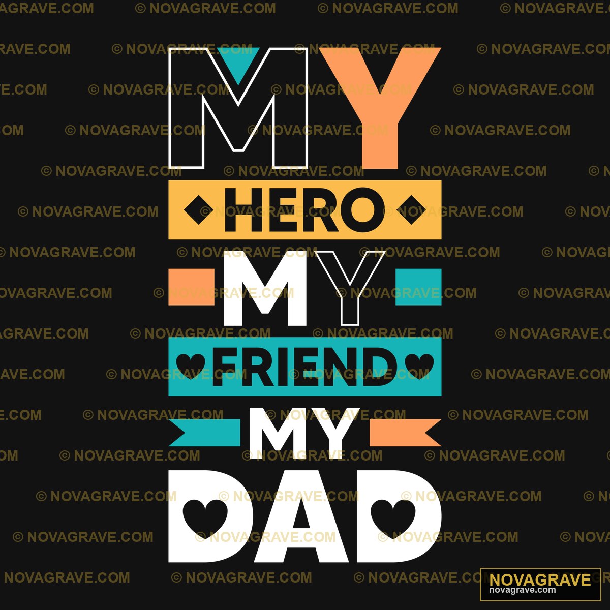 My Hero My Dad Family Kids - Design DTF