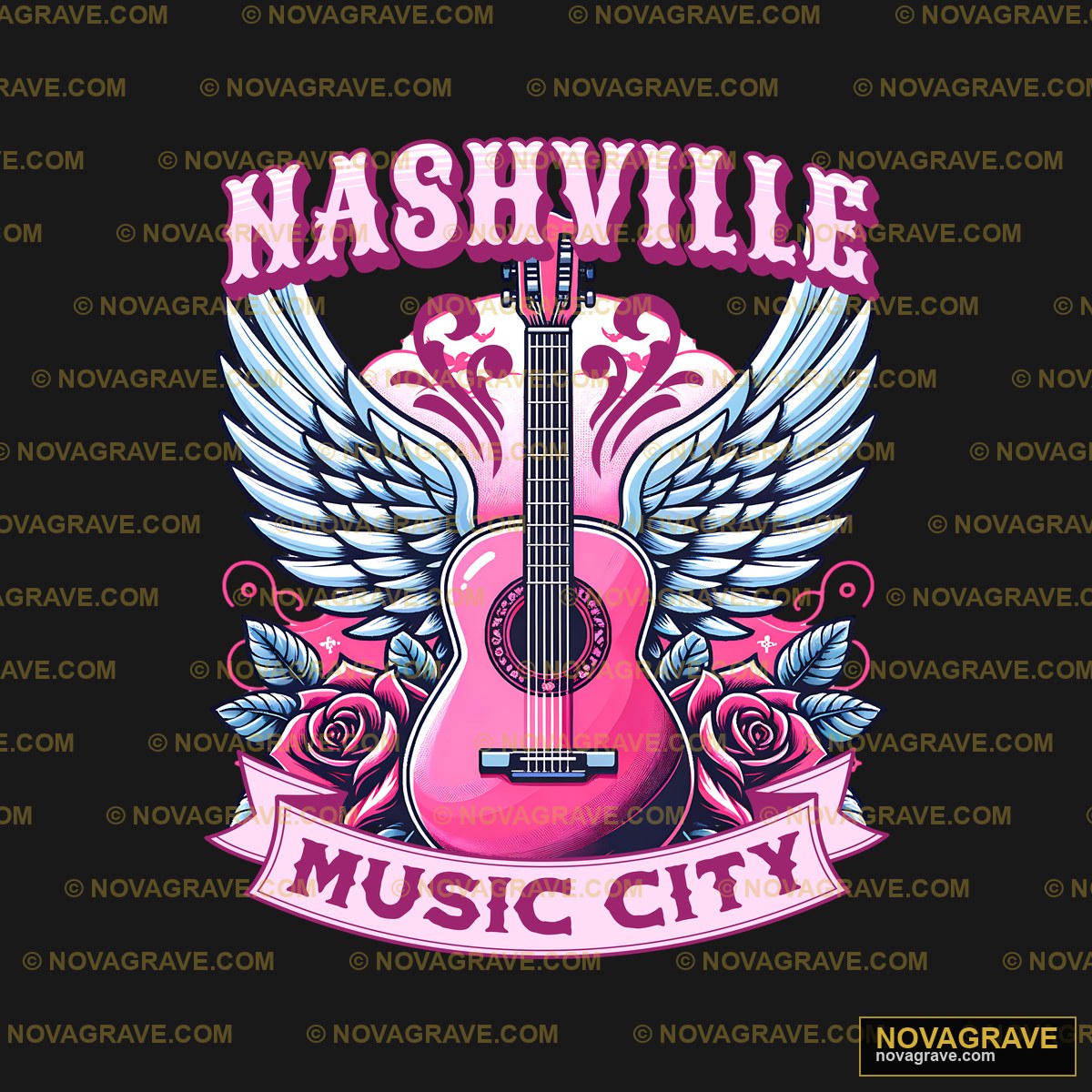 Nashville Music City Music Culture - DTF Transfer Design