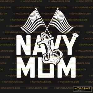 Navy Mom By The Navy Mom Patriotic Military - DTF Transfer Design
