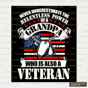 Never Under The Power Of A Veteran Patriotic Military - DTF Ontwerp