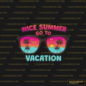 Nice Summer Vacation Sunglasses Animals Wildlife - DTF Transfer Design