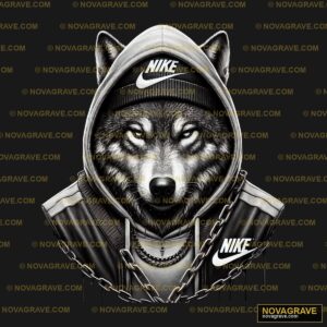 Nike Wolf Wallpapers Animals Wildlife - DTF Transfer Design