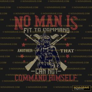 No Man Is A Fighter No Man Is A Commander Sports Fitness DTF Design
