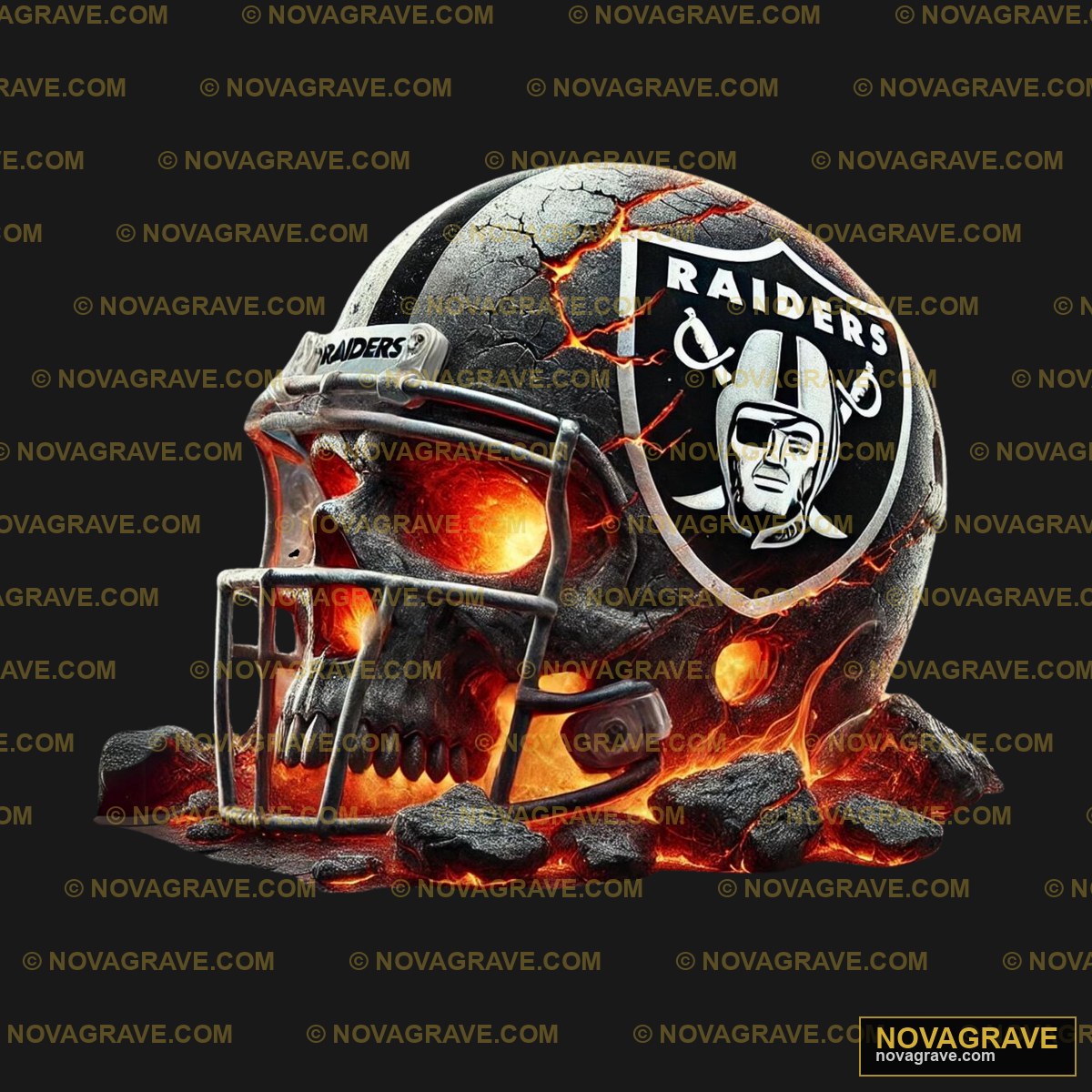 Oakland Raiders Football Helmet Sports Fitness 2 - Design DTF