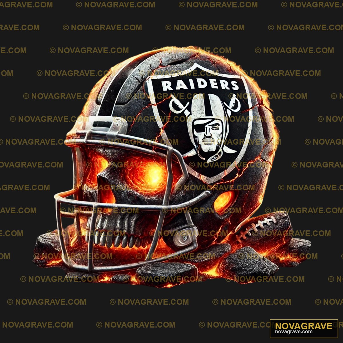 Oakland Raiders Football Helmet Sports Fitness - Design DTF