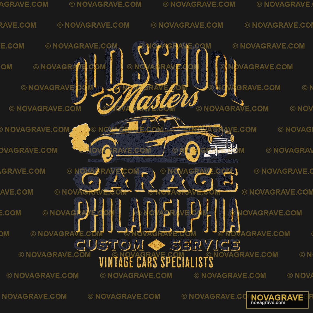 Old School Garage Logo Retro Vintage - Design DTF