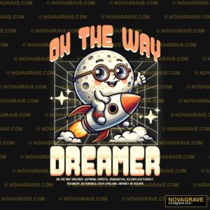 On The Way Spaceman Mens T Shirt By Spacemans Nature Botanical - Design DTF