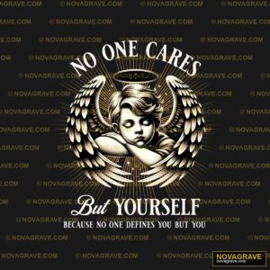 One Cares Be Yourself Other Designs - DTF Ontwerp