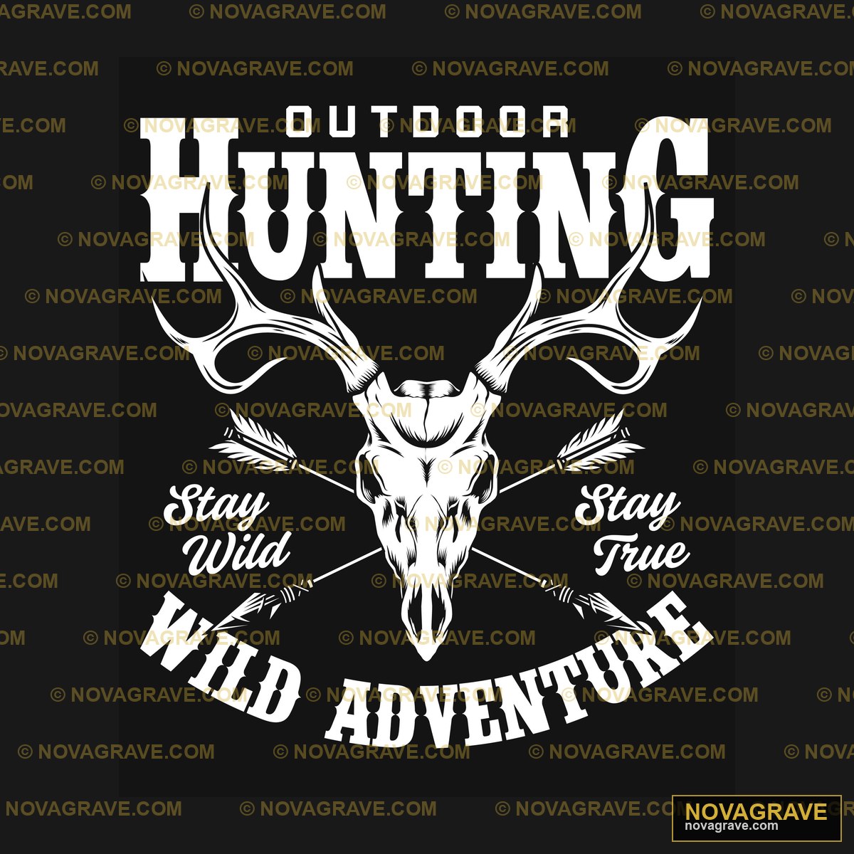 Out Of Hunting Stay Wild Adventure Other Designs - DTF Transfer Design