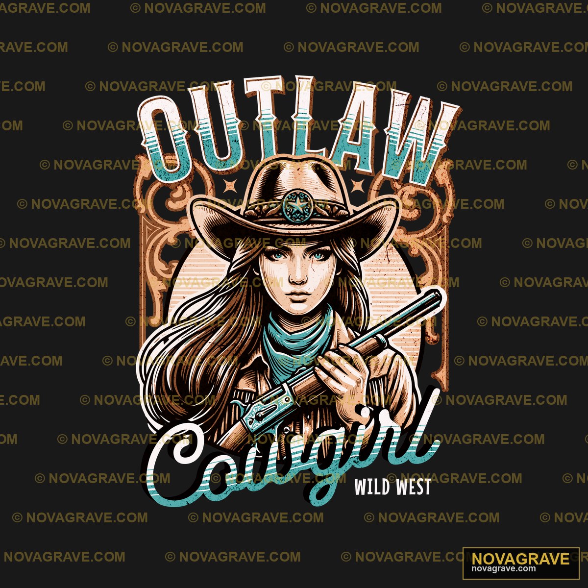 Outlaw Girl By The Art Of War Streetwear Urban - Design DTF