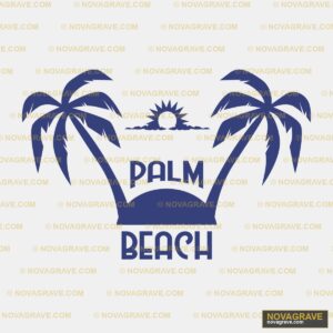 Palm Beach Logo Nature Botanical 2 - DTF Ontwerp