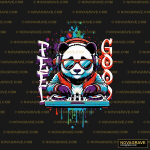 Panda Dj By Theartion Animals Wildlife 2 - Design DTF