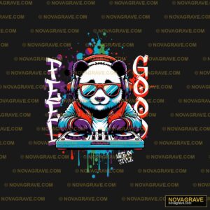Panda Dj By Theartion Animals Wildlife - Design DTF