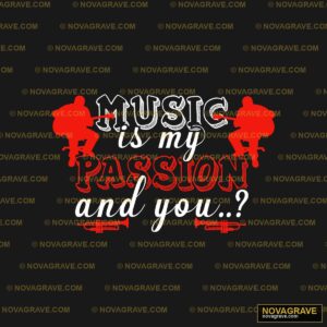 Passion Music Band Logo Music Culture - DTF Transfer Design
